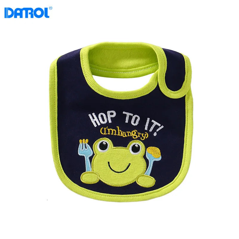 2pcs newborn cotton baby bib towel