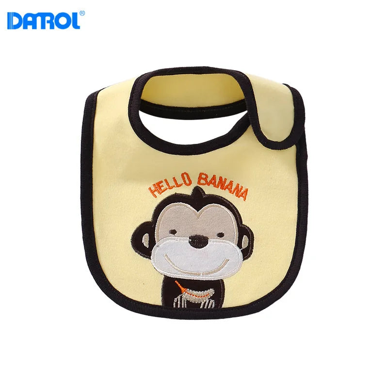 2pcs newborn cotton baby bib towel