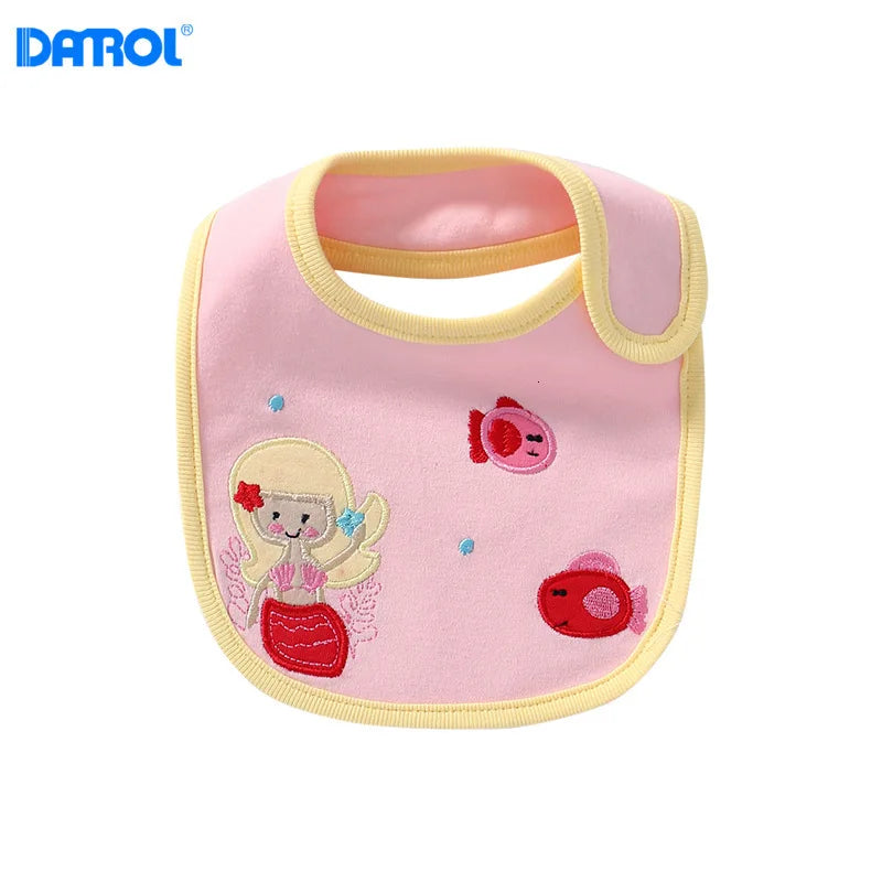 2pcs newborn cotton baby bib towel