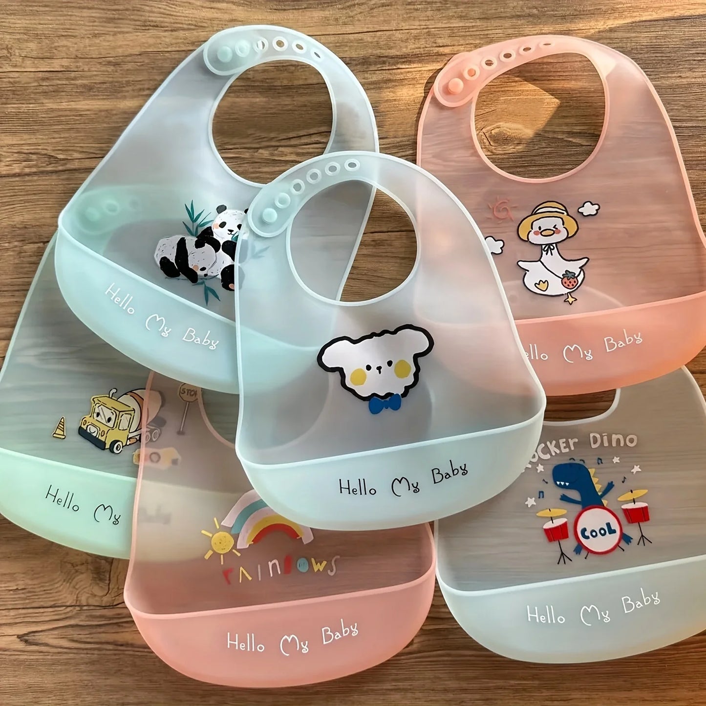 Waterproof Adjustable Soft Silicone Baby Bib