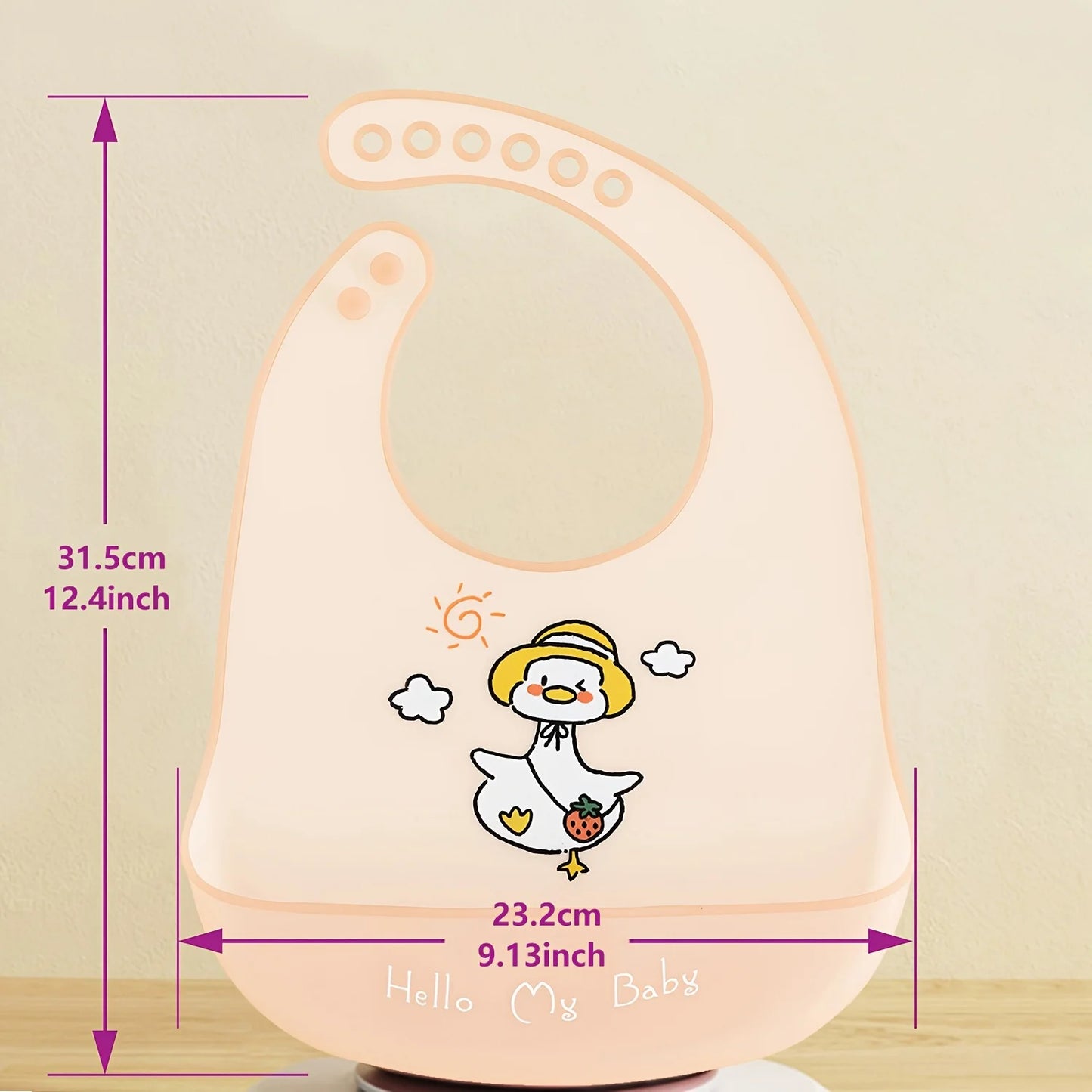 Waterproof Adjustable Soft Silicone Baby Bib