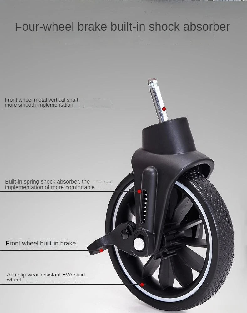 Two-way Lightweight High-view Baby Stroller