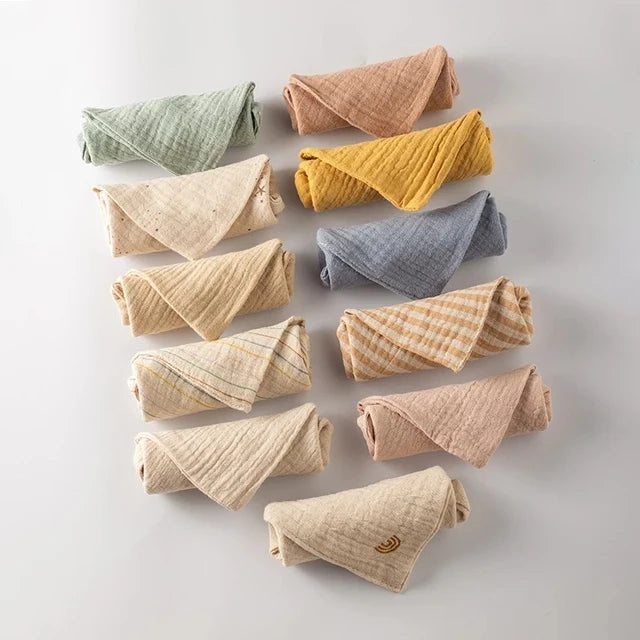 5PC Newborn Bath And Face Towels