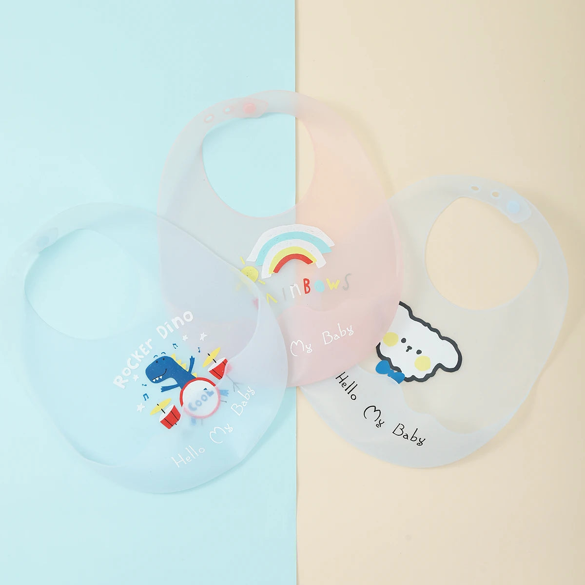 Waterproof Adjustable Soft Silicone Baby Bib