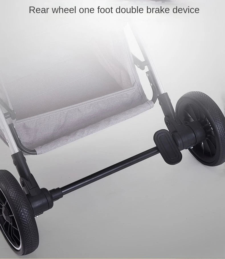 Two-way Lightweight High-view Baby Stroller