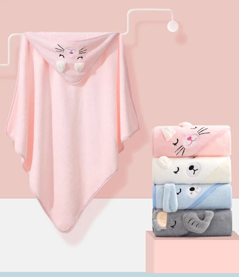 Soft Hooded Towel Blanket