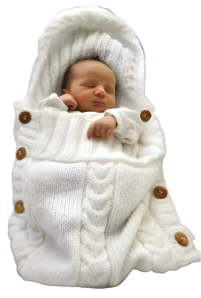 Infant Thick Knit Hooded Towel Blanket