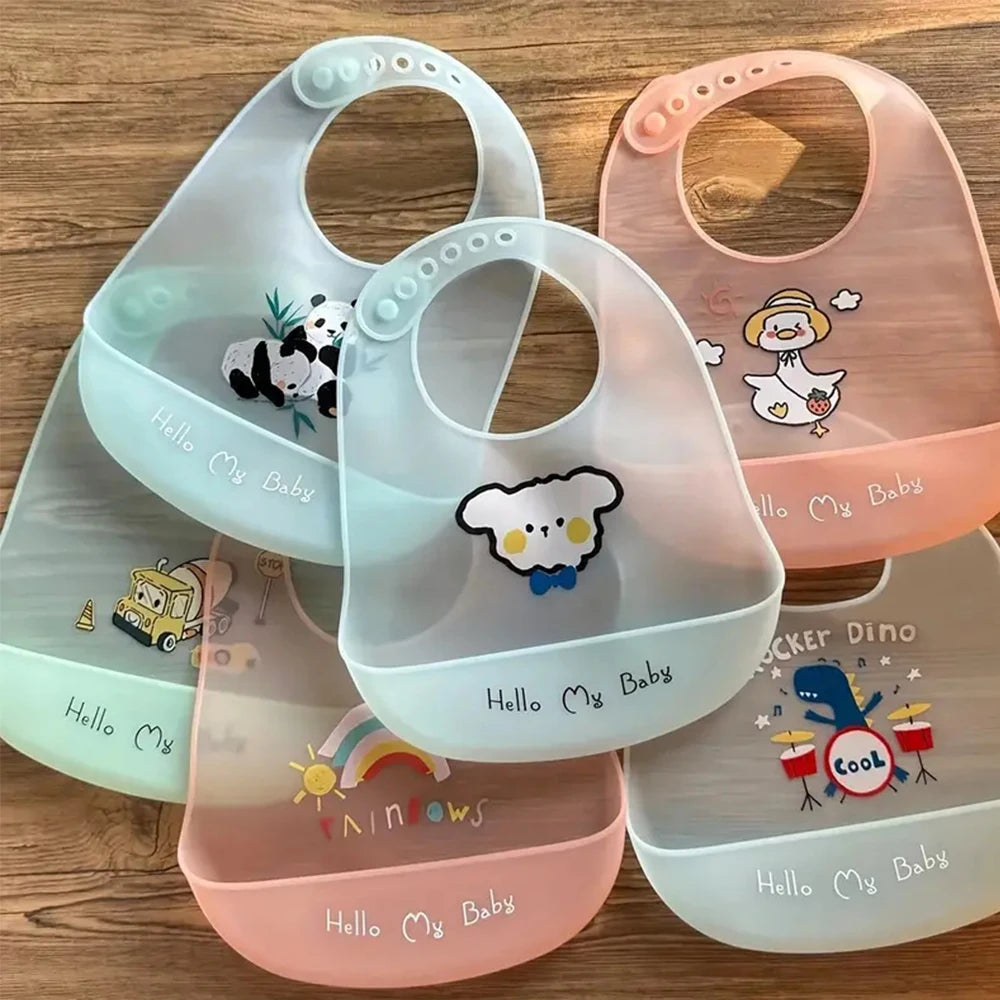 Waterproof Adjustable Soft Silicone Baby Bib