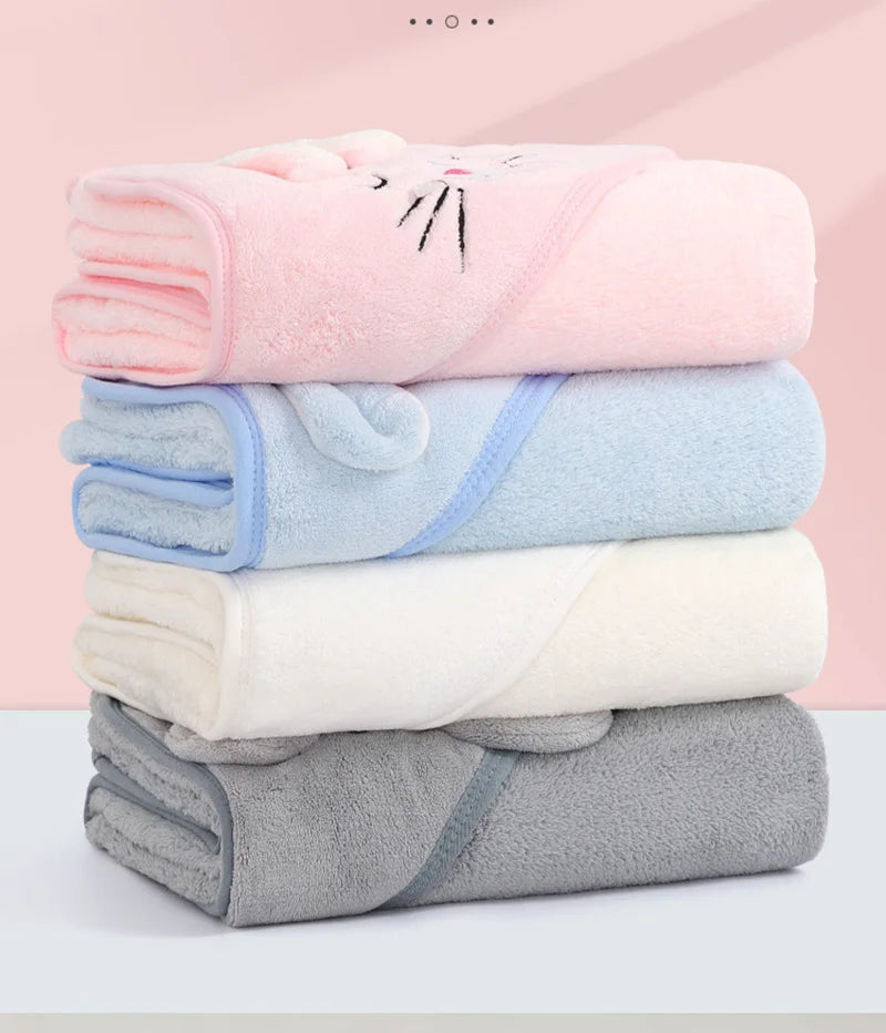 Soft Hooded Towel Blanket