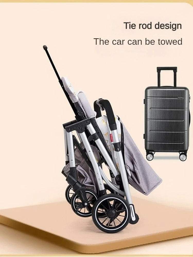 Two-way Lightweight High-view Baby Stroller