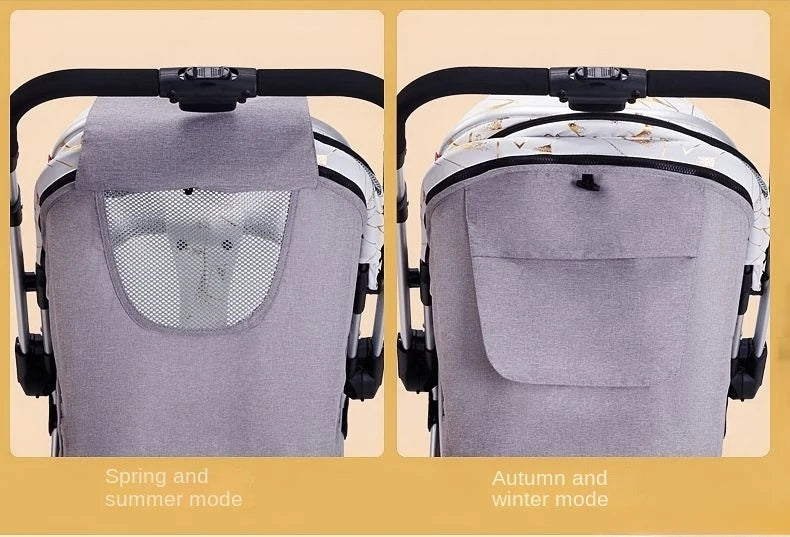 Two-way Lightweight High-view Baby Stroller