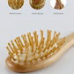 Baby Wooden Natural Wool Brush, Comb, and  Head Massager