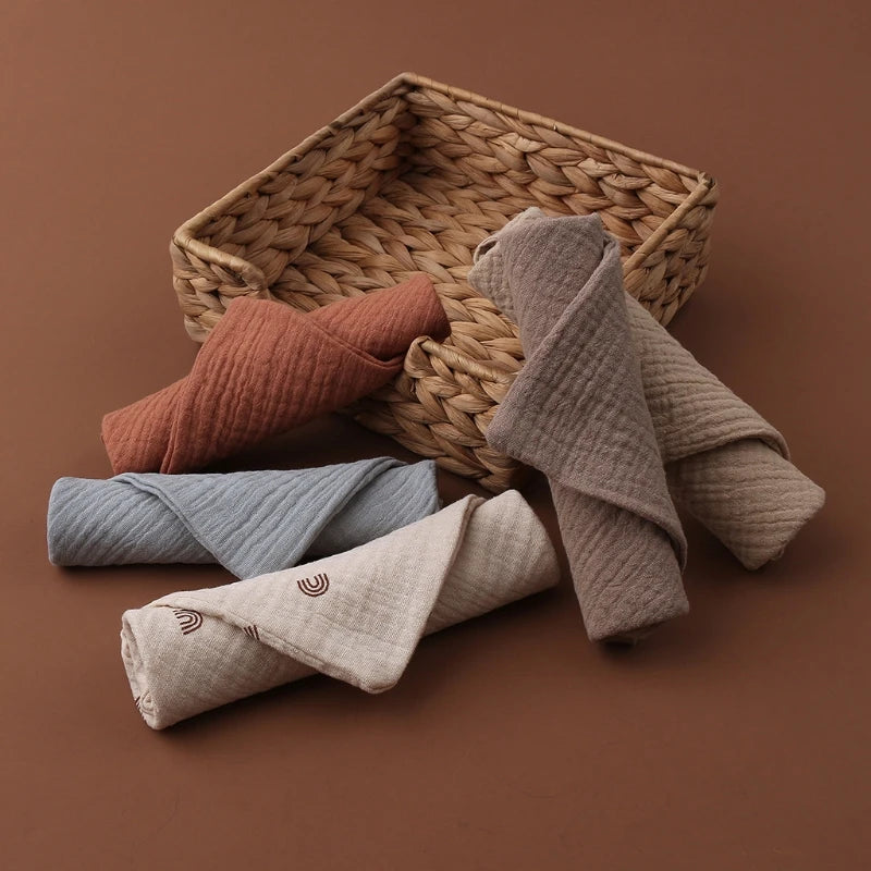5PC Newborn Bath And Face Towels