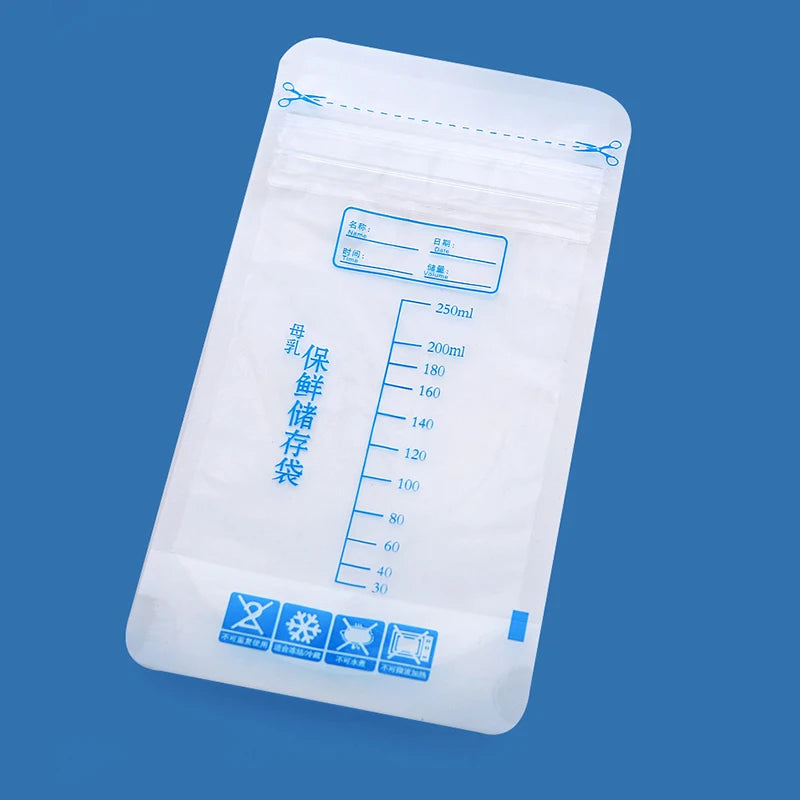 30pcs 250ml Breastmilk Storage Bags