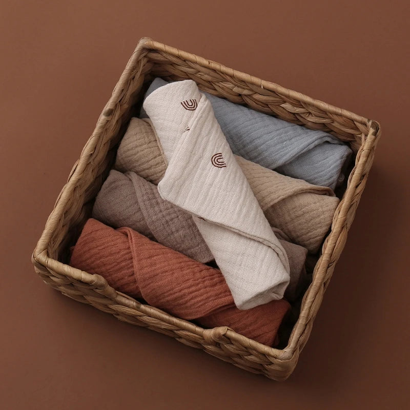 5PC Newborn Bath And Face Towels