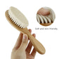 Baby Wooden Natural Wool Brush, Comb, and  Head Massager
