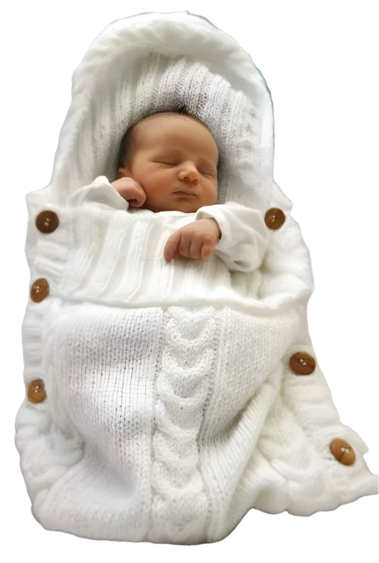 Infant Thick Knit Hooded Towel Blanket