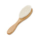 Baby Wooden Natural Wool Brush, Comb, and  Head Massager