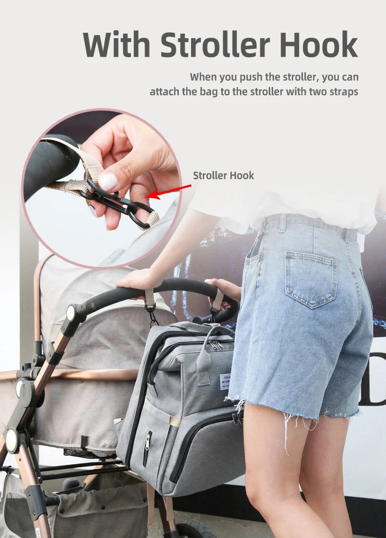 Multifunctional Waterproof Maternity Travel Diaper Bag