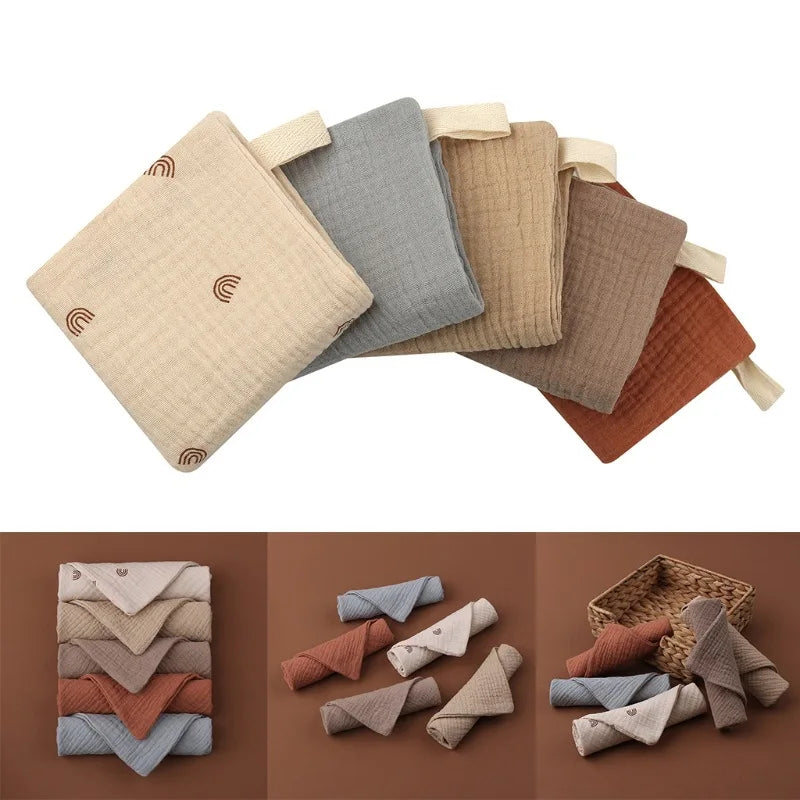 5PC Newborn Bath And Face Towels