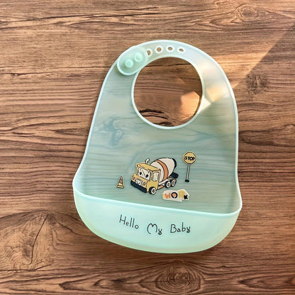 Waterproof Adjustable Soft Silicone Baby Bib